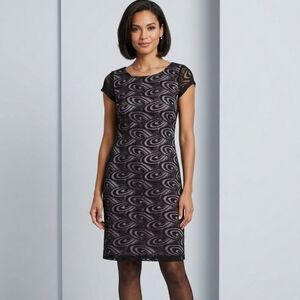 Women's Purple Lace Cleo Dress - size 4 Great Condition